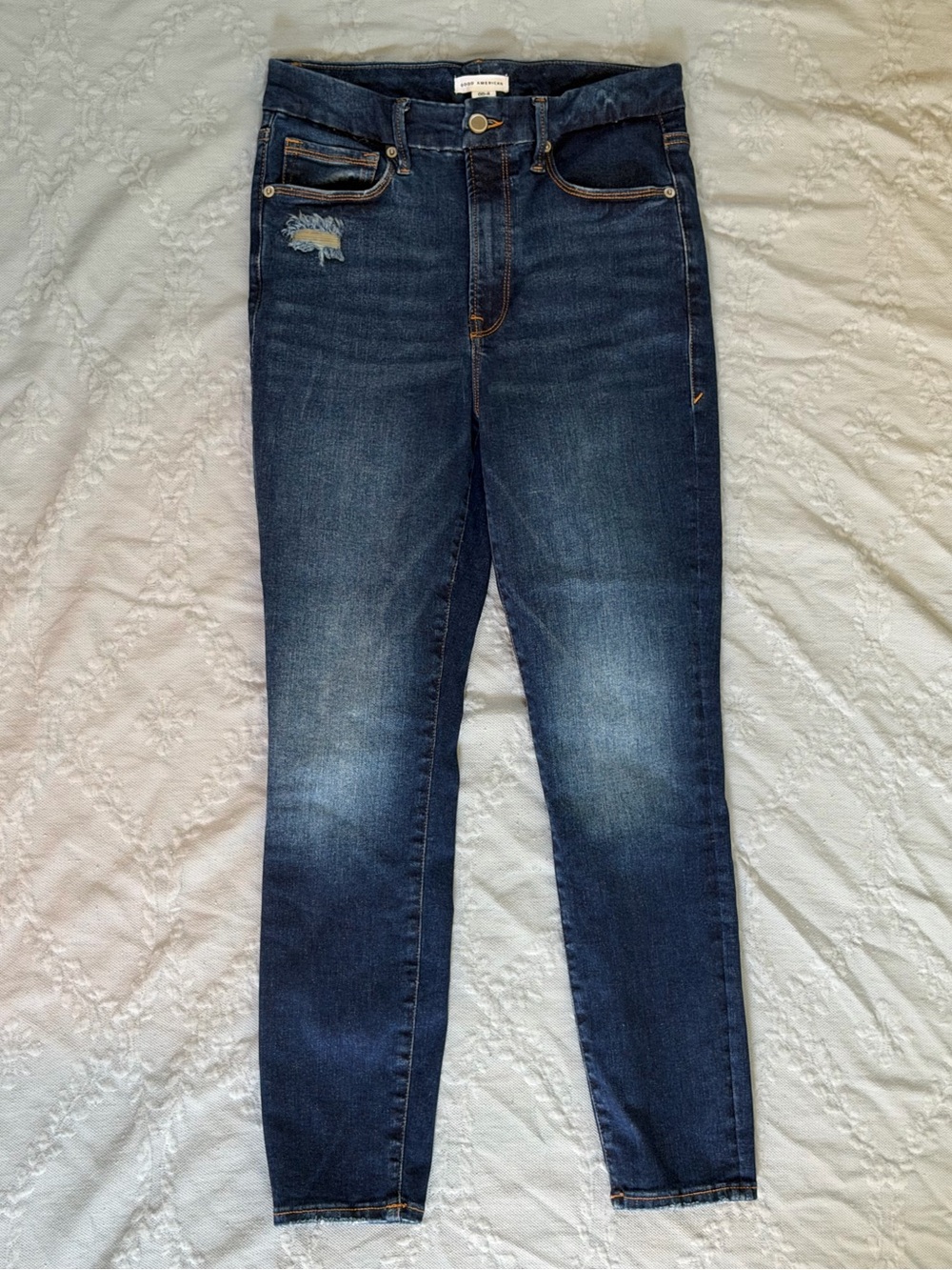 Good American | Always Fits Crop Jeans | Indigo | Size 00-4 | High Rise Skinny